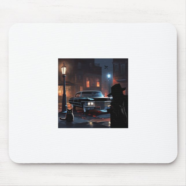 Dark District Sticker  Mouse Mat (Front)