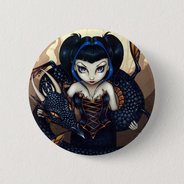 "Dark Dragon" Button (Front)
