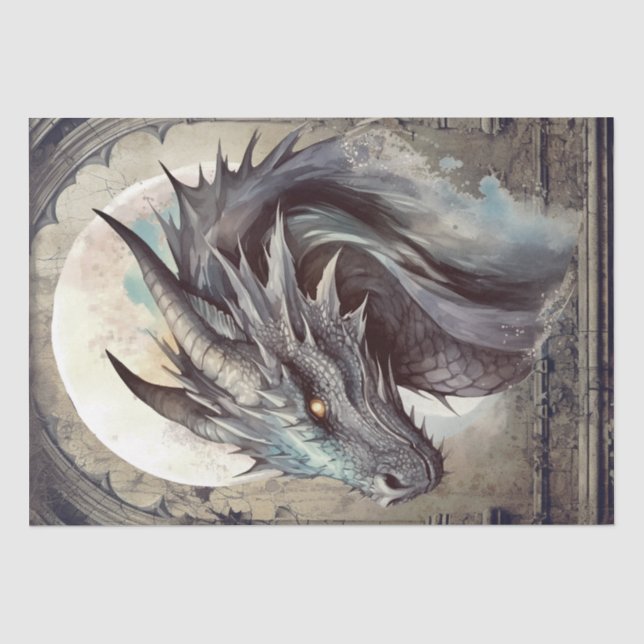 Dark Dragon Tissue Paper (Front)