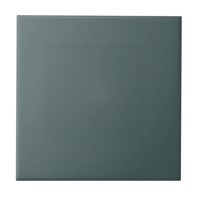 Dark Duck Egg Blue Solid Colour Tile (Front)