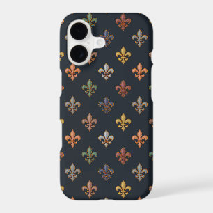 Dark Earth Woodlands Fleur-de-lis Design