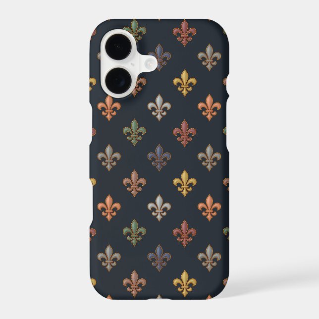 Dark Earth Woodlands Fleur-de-lis Design  (Back)