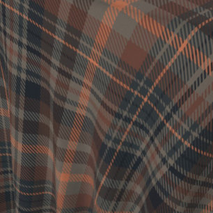 Dark Earth Woodlands Plaid Tartan   Fabric