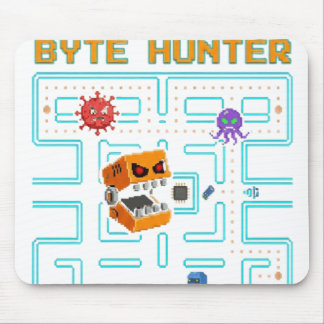 Dark Edgy Arcade Game Pixel Skull Parody Mouse Mat