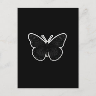 Dark Elegance Butterfly  Invitation Postcard