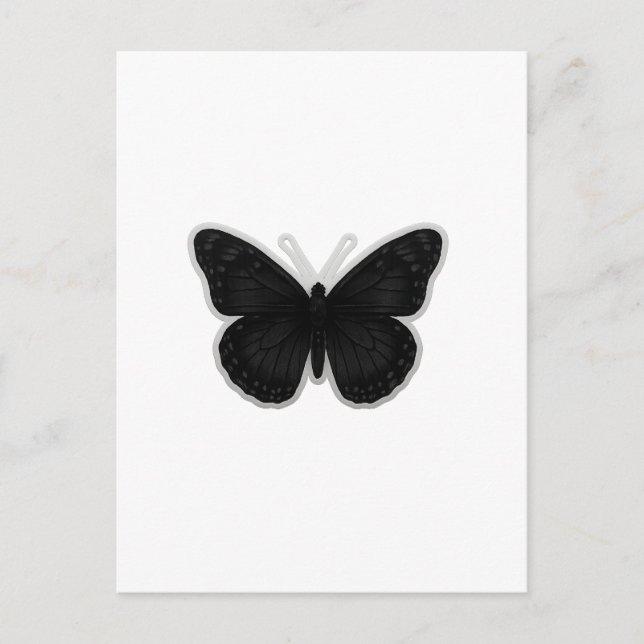 Dark Elegance Butterfly  Postcard (Front)