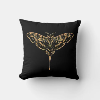 Dark Elegance Noir & Gold Cushion