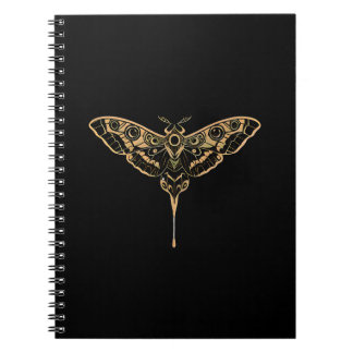 Dark Elegance Noir & Gold Notebook