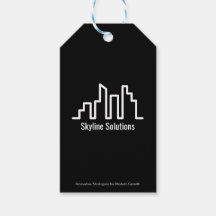 Dark Elegant Holiday Branded Gift Tags