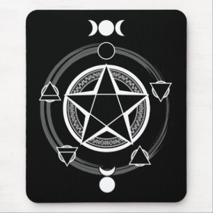 Dark Elemental Pentagram Mousepad