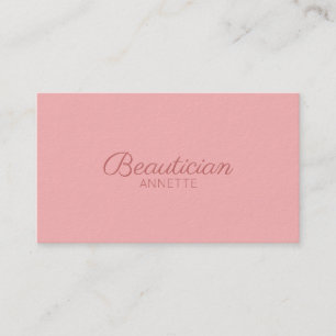 Dark elite minimalist elegance pink business card