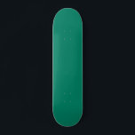 Dark Emerald Green Blue Solid Colour Design  Skateboard<br><div class="desc">Classic vintage retro Classic Dark Emerald Green Blue solid coloured decor for home and gifts. Classic Dark Emerald Green colour home decor and accessories. Trendy Dark Emerald Green colour fashion,  emerald bluish green colour design.</div>