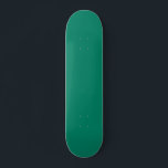 Dark Emerald Green Blue Solid Colour Design  Skateboard<br><div class="desc">Classic vintage retro Classic Dark Emerald Green Blue solid coloured decor for home and gifts. Classic Dark Emerald Green colour home decor and accessories. Trendy Dark Emerald Green colour fashion,  emerald bluish green colour design.</div>