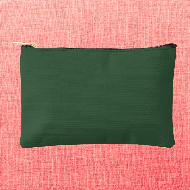 Dark Emerald Green Solid Colour Accessory Pouch (Creator Uploaded)