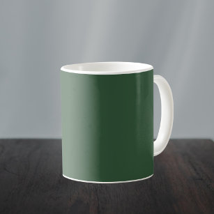 Dark Emerald Green Solid Colour Coffee Mug