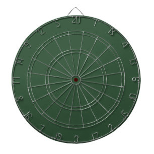 Dark Emerald Green Solid Colour Dartboard