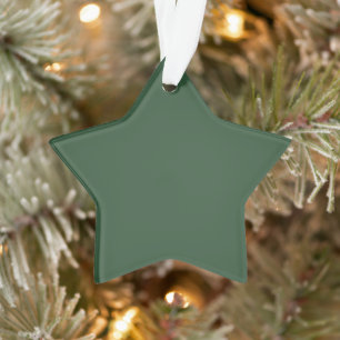 Dark Emerald Green Solid Colour Ornament