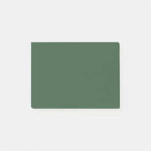 Dark Emerald Green Solid Colour Post-it Notes