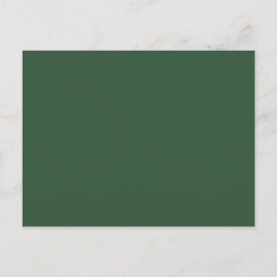 Dark Emerald Green Solid Colour Postcard