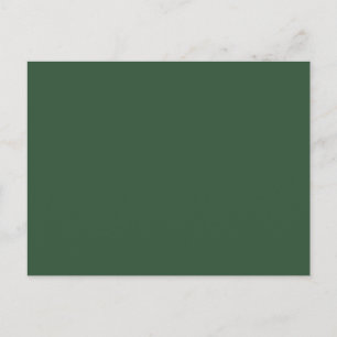 Dark Emerald Green Solid Colour Postcard