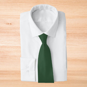 Dark Emerald Green Solid Colour Tie