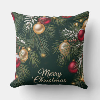 Dark Emerald Pattern Cushion