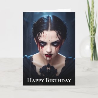 Dark Enchantress: Soul of Darkness Birthday Card