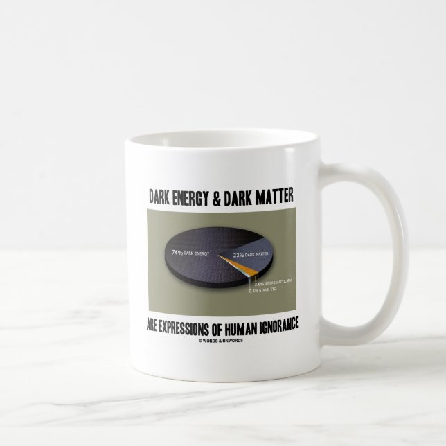 Dark Energy & Dark Matter Expressions Ignorance Coffee Mug (Right)