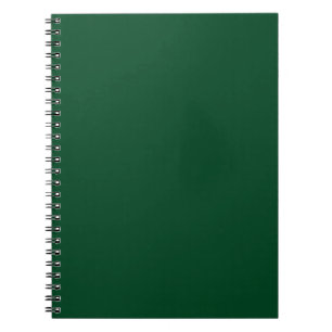Dark Evergreen Green Notebook