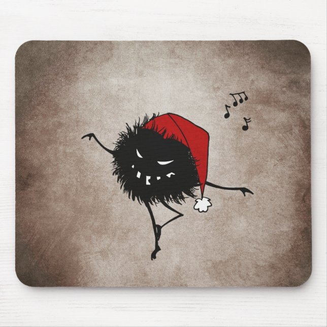 Dark Evil Christmas Bug Mouse Mat (Front)