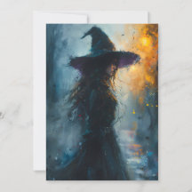 Dark Evil Witch Watercolor