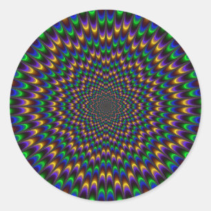 Dark Eye Bender Classic Round Sticker