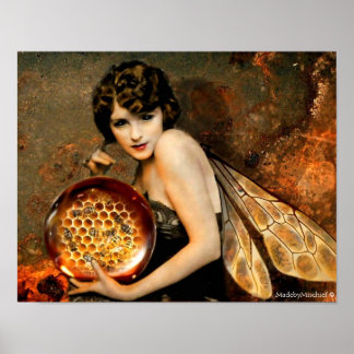 Dark Eyed Bee Fae Poster