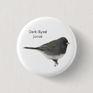 Dark-Eyed Junco 3 Cm Round Badge
