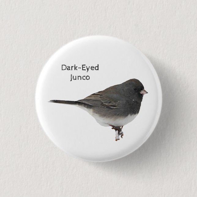 Dark-Eyed Junco 3 Cm Round Badge (Front)