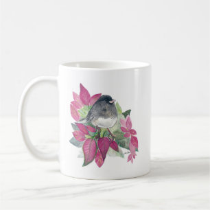 Dark Eyed Junco Bird Watercolor Art Coffee Mug