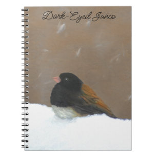 Dark-Eyed Junco Painting - Original Bird Art Notebook