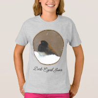 Dark-Eyed Junco Painting - Original Bird Art T-Shi