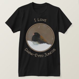 Dark-Eyed Junco Painting - Original Bird Art T-Shirt