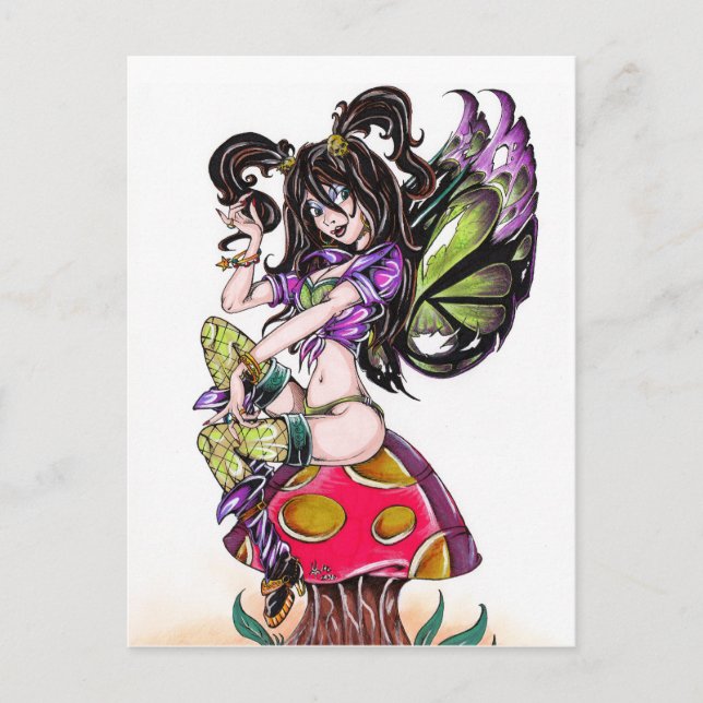 Dark Faerie Calista Postcard (Front)