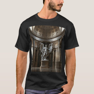 Dark Fallen Angel Statue\Gothic Cathedral T-Shir T-Shirt