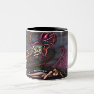 Dark Fantasy Art Two-Tone Coffee Mug