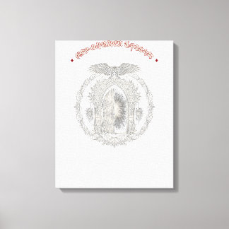 Dark Fantasy Canvas Print — Broken Tavern Emblem