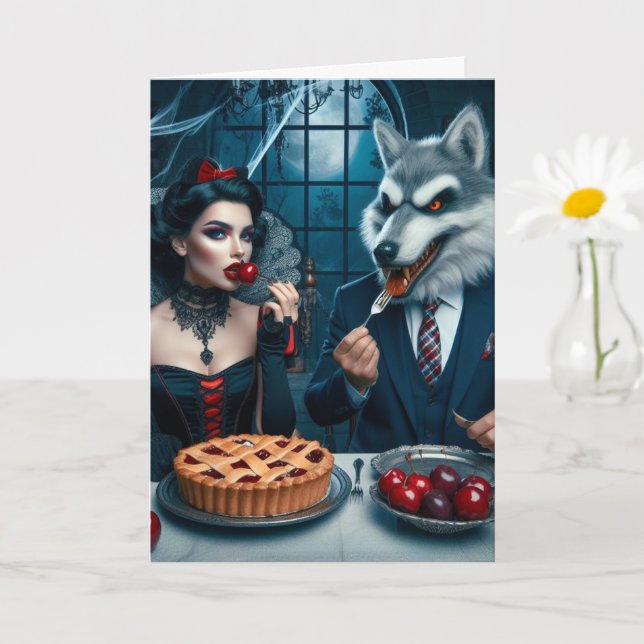 Dark Fantasy Collision Birthday  Card (Small Plant)