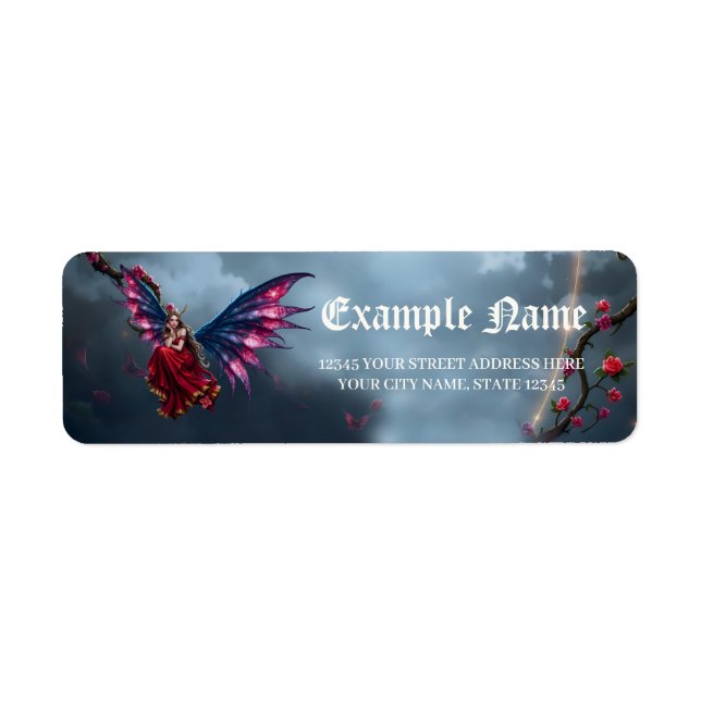 Dark Fantasy Fairy Queen with Butterfly Wings  (Front)
