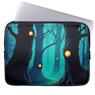 Dark Fantasy Forest Mystery Laptop Sleeve