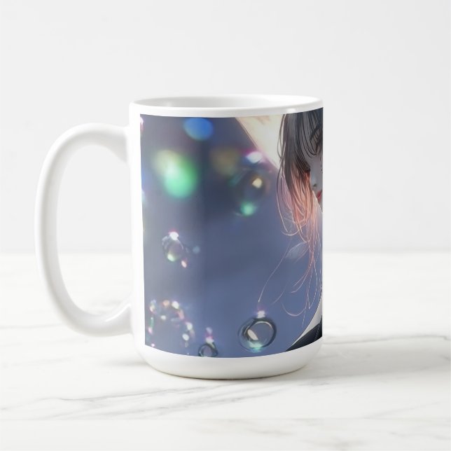 Dark fantasy girl / Aesthetic Coffee Mug (Left)