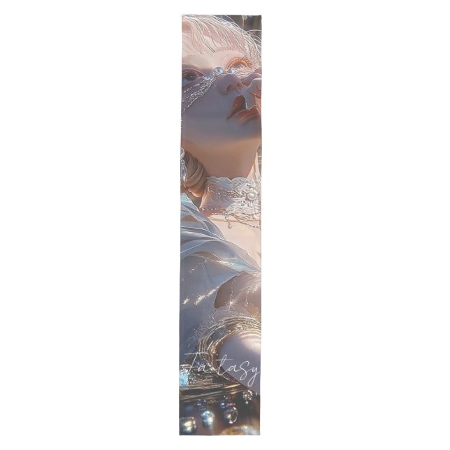 Dark fantasy girl / Aesthetic Medium Table Runner (Front)