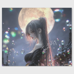 Dark fantasy girl / Aesthetic Wrapping Paper