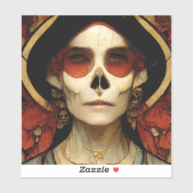 Dark Fantasy Gothic Skull Woman 2 (Sheet)